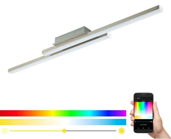 Eglo 33229 - димируема повърхностно монтирана LED RGBW лустра FRAIOLI-C LED/34W/230V