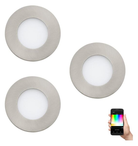 Eglo 32882 - комплект от 3 димируеми вградени LED RGB осветителни тела FUEVA-C LED/3W/230V
