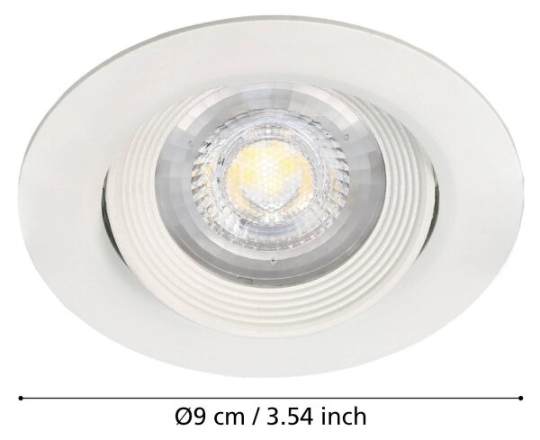 Eglo 32896 - Комплект от 3 вградени осветителни тела SARTIANO LED/5W/230V