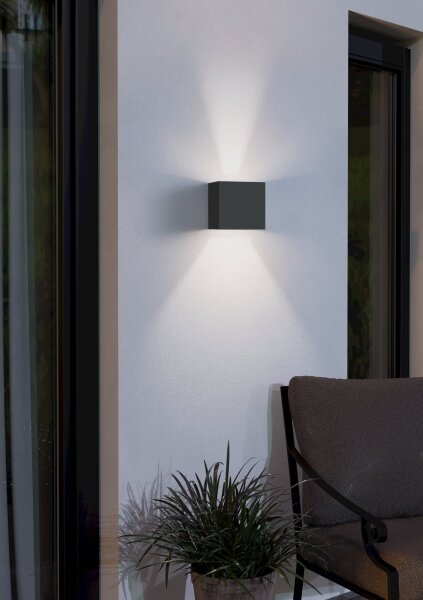 Eglo 97242 - LED Екстериорна Стенна лампа CALPINO 2xLED/3,3W/230V IP54