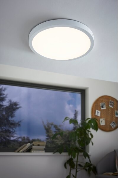 Eglo 97262 - LED таванен плафон FUEVA 1 LED/25W/230V бял кръгъл 2500 lm