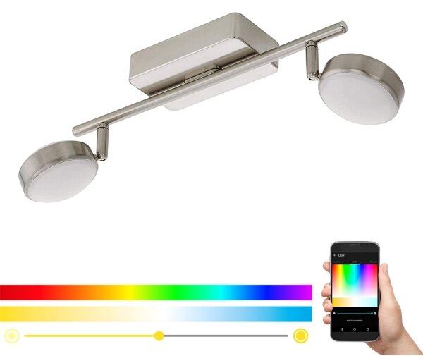 Eglo 97715 - LED RGB Димируем спот CORROPOLI-C 2xLED/5W/230V