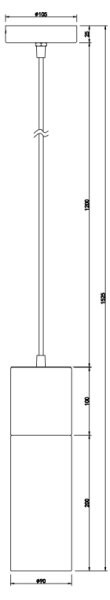 GLOBO 21000HN - Пендел ANNIKA 1xE27/25W/230V Ø 10,5 см хром
