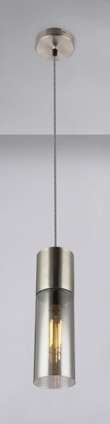 GLOBO 21000HN - Пендел ANNIKA 1xE27/25W/230V Ø 10,5 см хром