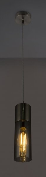 GLOBO 21000HN - Пендел ANNIKA 1xE27/25W/230V Ø 10,5 см хром