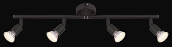 GLOBO 57382-4L - LED Спот OLIWA 4xGU10/3W/230V черен