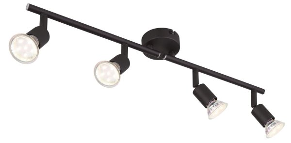 GLOBO 57382-4L - LED Спот OLIWA 4xGU10/3W/230V черен