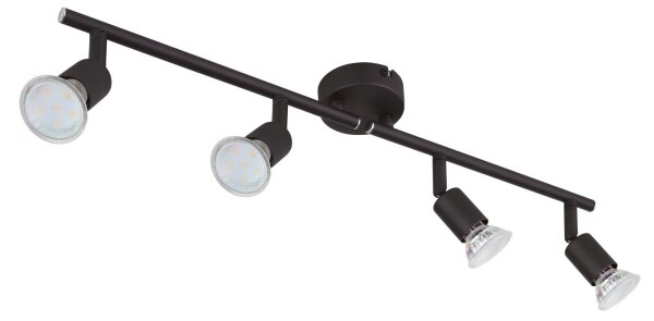 GLOBO 57382-4L - LED Спот OLIWA 4xGU10/3W/230V черен