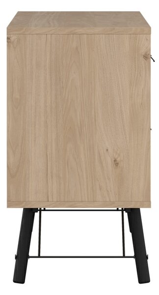 Скрин от дъбов декор в естествен цвят 150x72x40 cm Ry – Tvilum