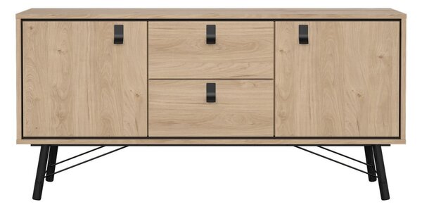 Скрин от дъбов декор в естествен цвят 150x72x40 cm Ry – Tvilum