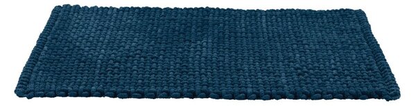 Тъмносин текстилен килим за баня 50x80 cm Covelo – Wenko
