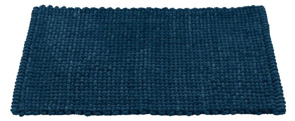 Тъмносин текстилен килим за баня 50x80 cm Covelo – Wenko