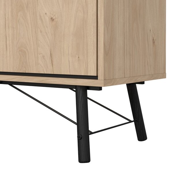 Скрин от дъбов декор в естествен цвят 150x72x40 cm Ry – Tvilum
