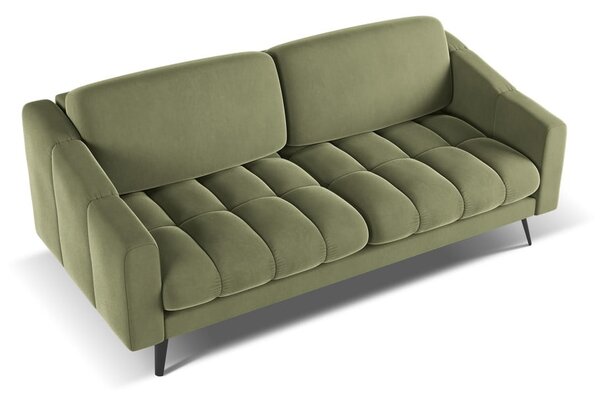 Зелен кадифен диван 202 cm Nalu – Makamii