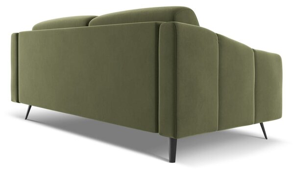 Зелен кадифен диван 202 cm Nalu – Makamii