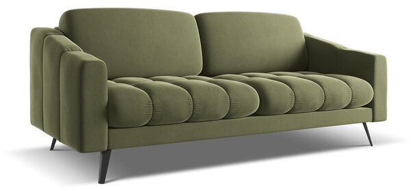Зелен кадифен диван 202 cm Nalu – Makamii