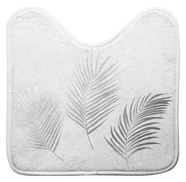 Бяло-сребрист килим за баня WC 45x45 cm Orbella – douceur d'intérieur