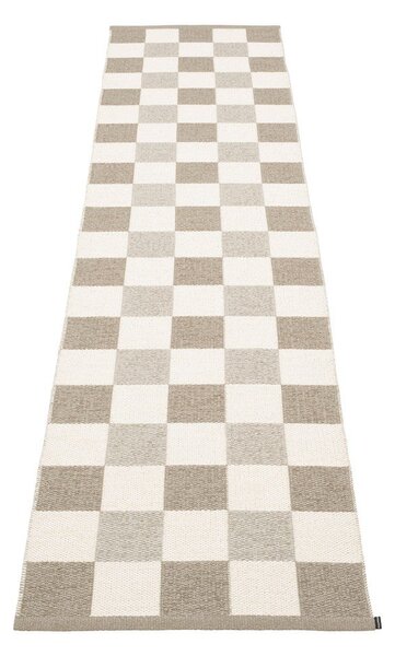 Бежова и кремава пътека за открито и закрито 70x300 cm Pix Dark Linen – Pappelina