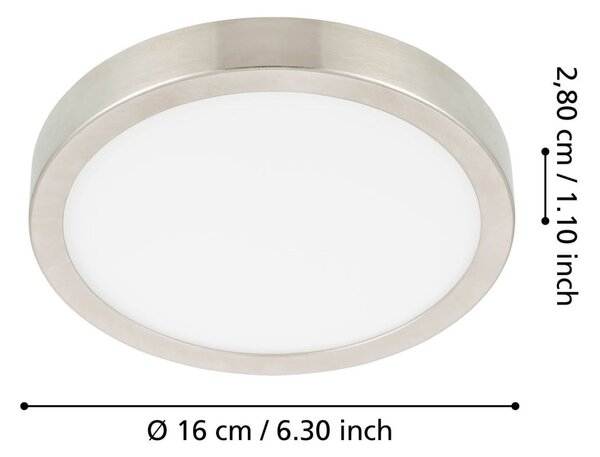 Сиво LED осветително тяло за таван FUEVA 5 – EGLO