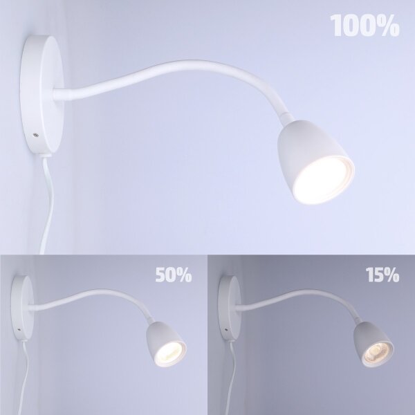 Solight WO54-W - LED регулируема стенна лампа LED/4W/230V