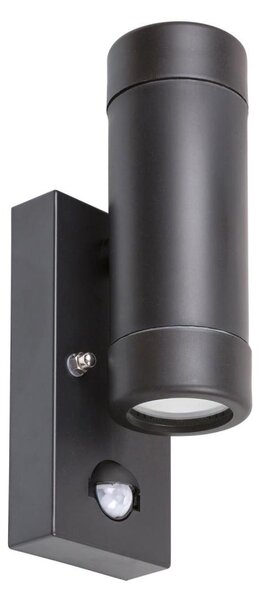 Rabalux 8835 - Екстериорна Стенна лампа със сензор MEDINA 2xGU10/10W/230V