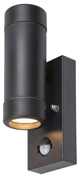 Rabalux 8835 - Екстериорна Стенна лампа със сензор MEDINA 2xGU10/10W/230V