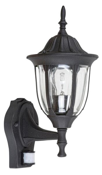 Rabalux 7837 - Екстериорен аплик със сензор MILANO 1xE27/60W/230V IP43 черен