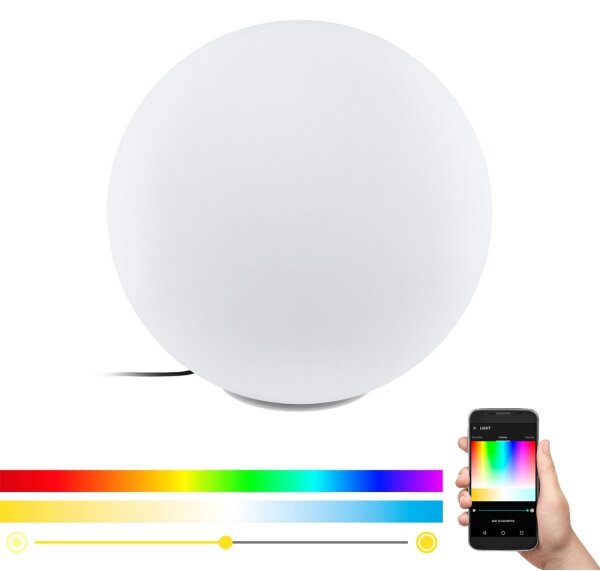 Eglo 98108 - LED RGBW външна лампа MONTEROLO-C LED/9W/230V IP65 Ø600 мм
