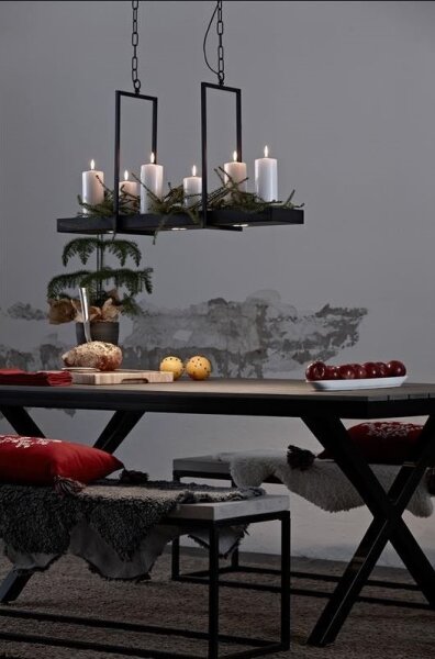 Markslöjd 105780 - LED Димируем Полилей TRAY 3xLED/3W/230V черна