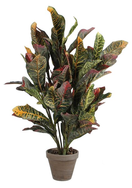 Декоративно Растение Mica Decorations Croton Зелен PVC (73 x 40 cm)