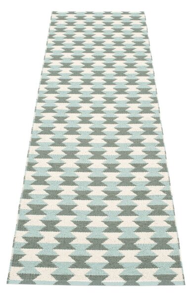 Зелена и тюркоазена пътека за открито и закрито 70x250 cm Dana Army – Pappelina