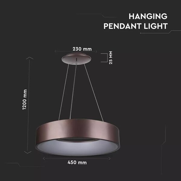 LED димируем полилей на кабел LED/20W/230V