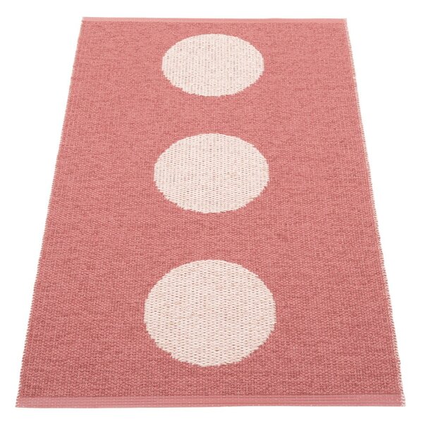 Светлочервен килим за открито и закрито 70x120 cm Vera Pop Blush – Pappelina