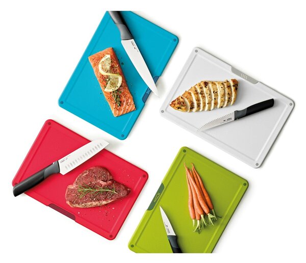 Комплект дъски за рязане и ножове с поставка 10x32 cm Folio Icon Plus – Joseph Joseph