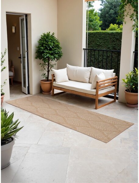Пътека за открито и закрито в цвят слонова кост и бежово 80x250 cm Duet Liora – NORTHRUGS