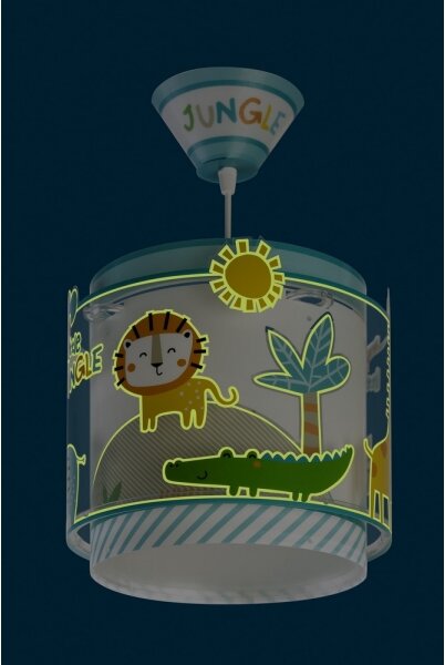 Dalber D-76112 - Детски Полилей MY LITTLE JUNGLE 1xE27/15W/230V
