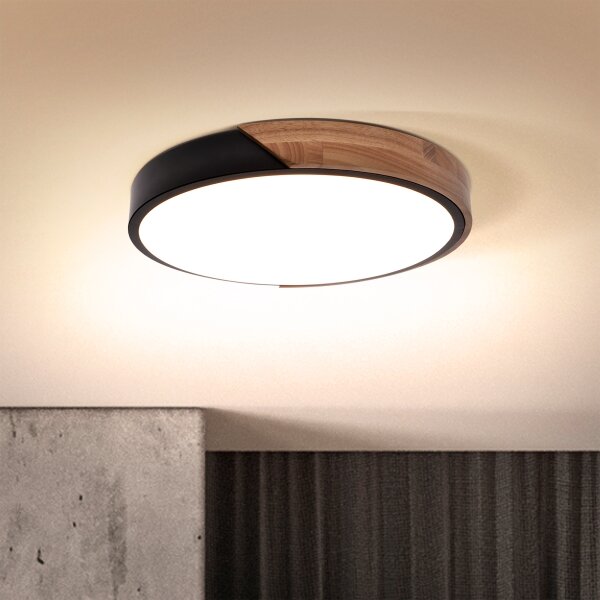 Brilagi - LED Плафониера PILANA LED/24W/230V дъб Ø 30 см