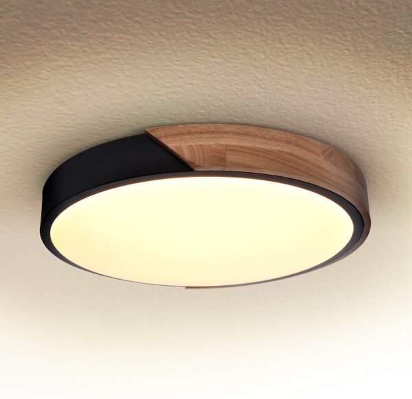 Brilagi - LED Плафониера PILANA LED/24W/230V дъб Ø 30 см