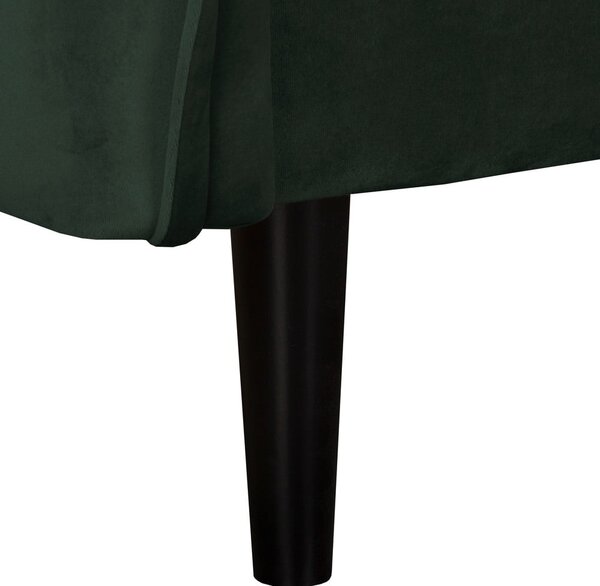 Тъмнозелен кадифен диван 138 cm Juli – Ropez