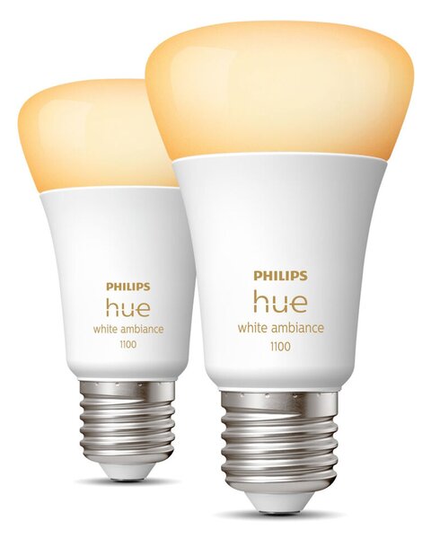 Смарт Крушка Philips Pack de 2 E27 Бял F E27 (2200K) (6500 K)