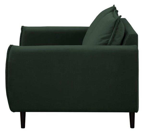 Тъмнозелен кадифен диван 138 cm Juli – Ropez