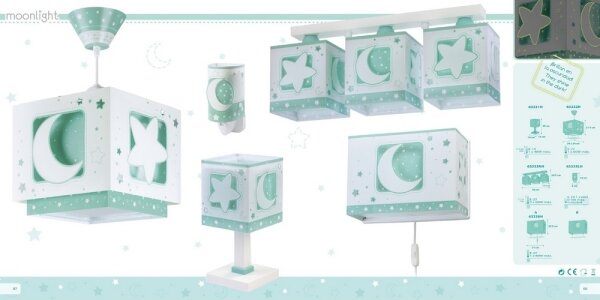 Dalber D-63231H - Детска лампа MOONLIGHT 1xE14/40W/230V