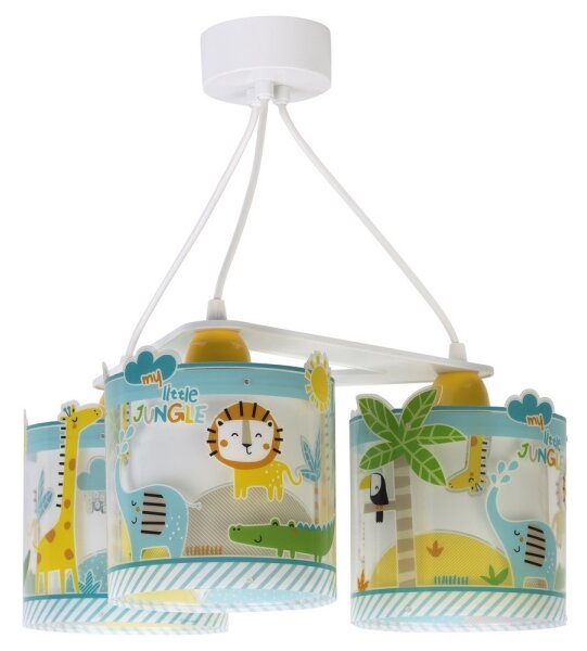 Dalber D-76114 - Детски Полилей MY LITTLE JUNGLE 3xE27/15W/230V