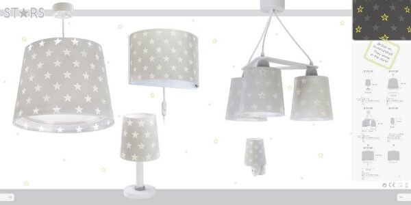 Dalber D-81211E - Детска лампа STARS 1xE14/40W/230V