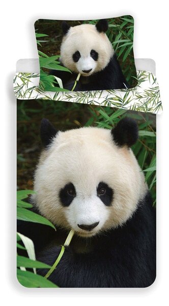 Единично памучно детско спално бельо 140x200 cm Panda – Jerry Fabrics