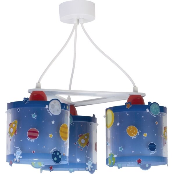 Dalber D-41344 - Детски полилей PLANETS 3xE27/60W/230V