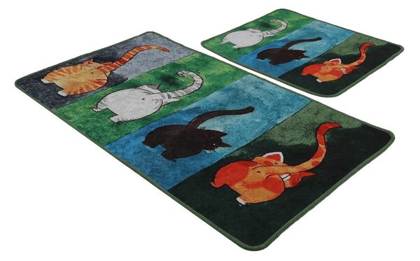 Килими за баня в комплект от 2 бр. 60x100 cm Gatto Carino – Foutastic