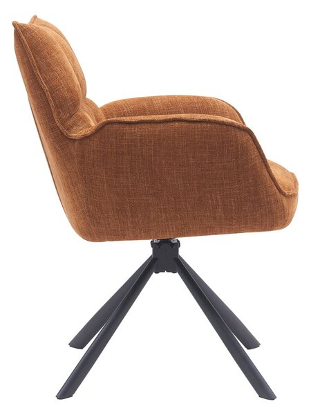 Оранжеви тапицирани трапезни столове в комплект 2 бр. Marilla – Unique Furniture