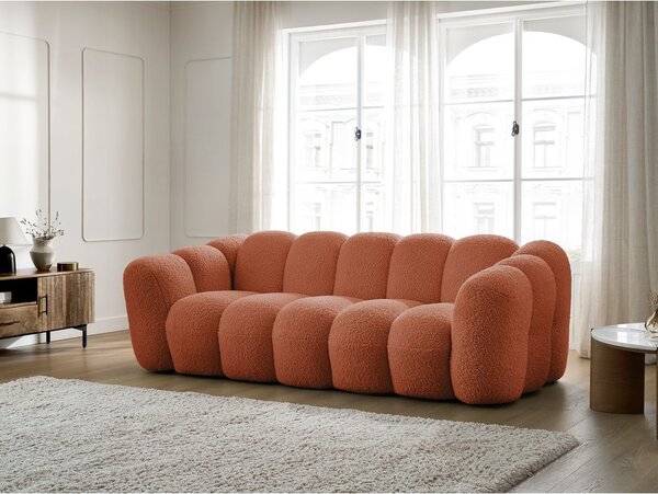 Диван от прежда с примки от букле в тухлен цвят 232 cm Hippolyte – Bobochic Paris