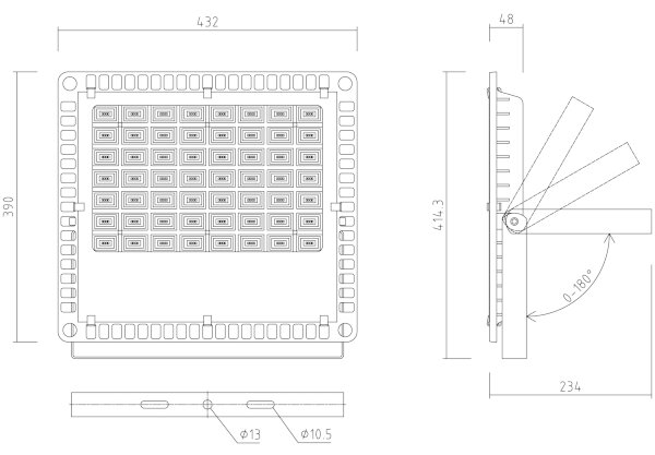 APLED - LED Екстериорен прожектор PRO LED/200W/230V IP66 20000lm 6000K